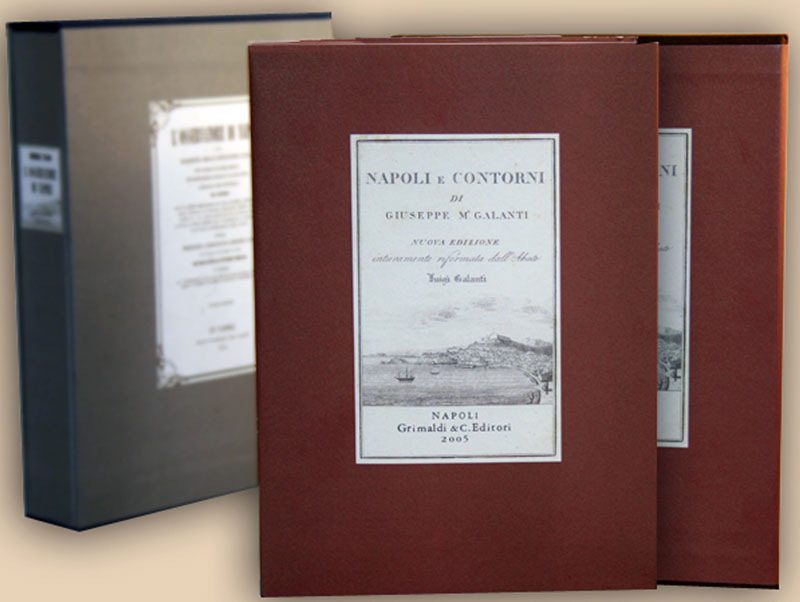 Napoli e contorni Nuova edizione intieramente riformata  dallabate Luigi Galanti libreria regina libri leopardi testamento 