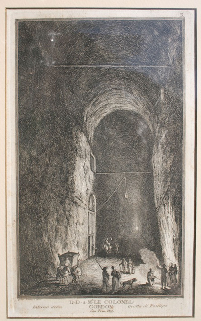 Interno della Grotta di Posillipo bergamo antiquaria tonini libreria libreria 