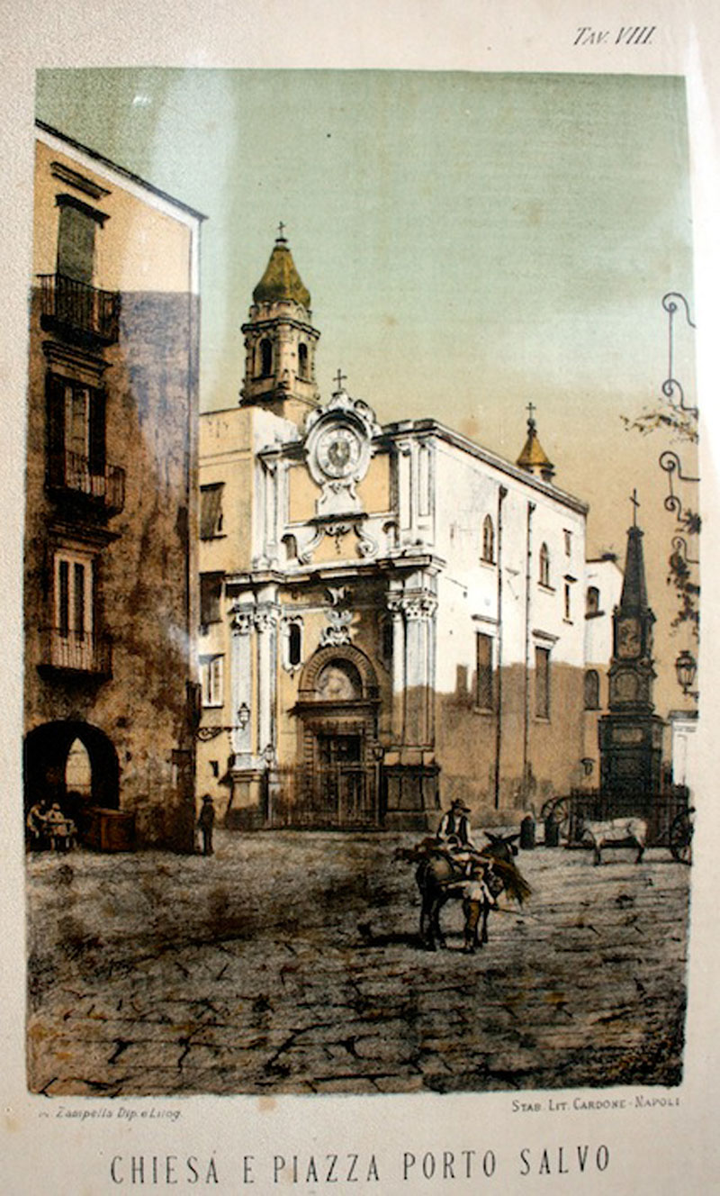 Chiesa e Piazza Porto Salvo monza illustrati lecce antiche libreria 